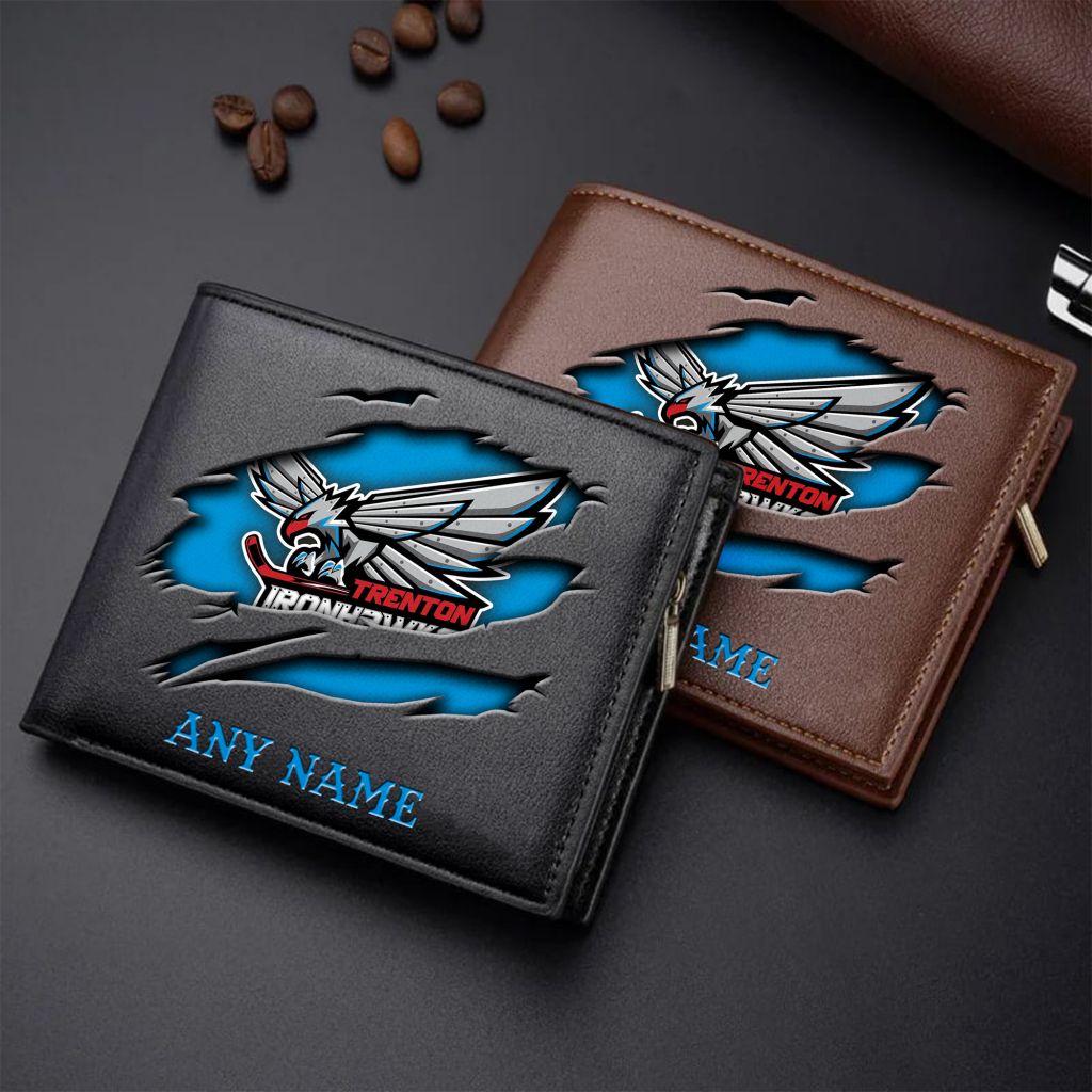 ECHL Trenton Ironhawks Personalized Name Wallet  Design ST2501