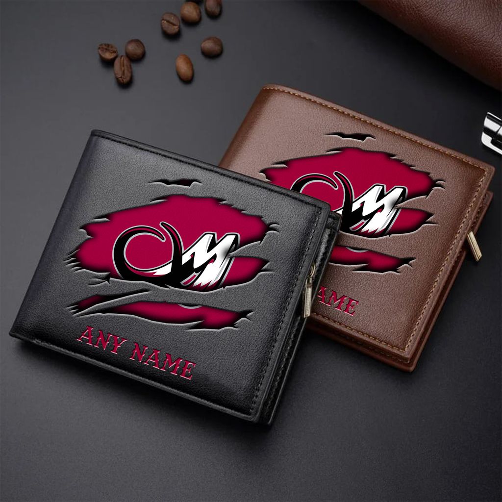 NLL Colorado Mammoth Personalized Name Leather Wallet ST2601