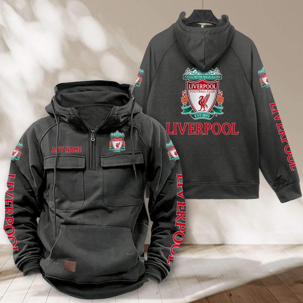 Liverpool Personalized Name Stripped Multi Color Polo Design ST2501