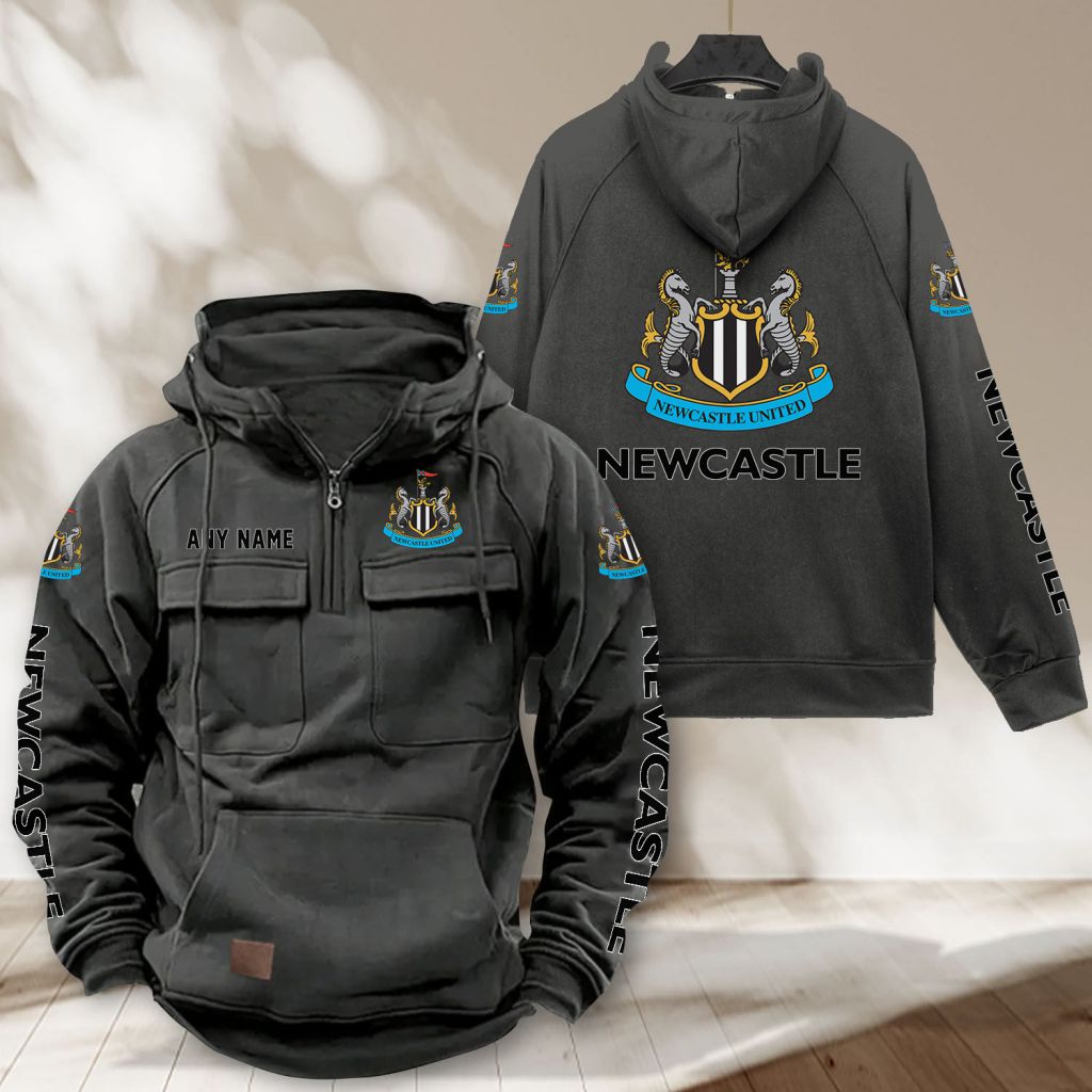 Newcastle United Personalized Name Stripped Multi Color Polo Design ST2501