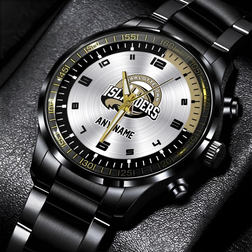 QMJHL Charlottetown Islanders Personalized Name Stainless Steel Watch ST2501