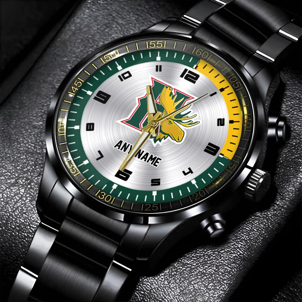 QMJHL Halifax Mooseheads Personalized Name Stainless Steel Watch ST2501