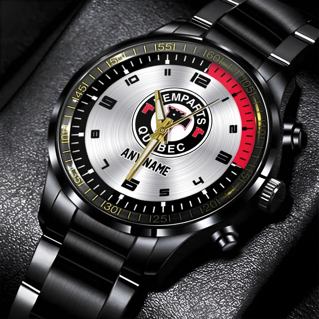 QMJHL Quebec Remparts Personalized Name Stainless Steel Watch ST2501