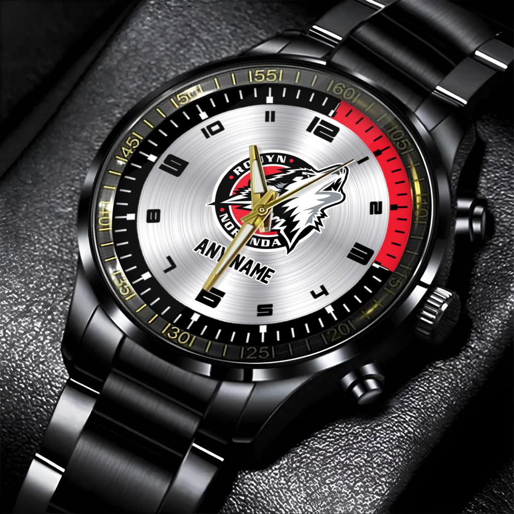 QMJHL Rouyn-Noranda Huskies Personalized Name Stainless Steel Watch ST2501
