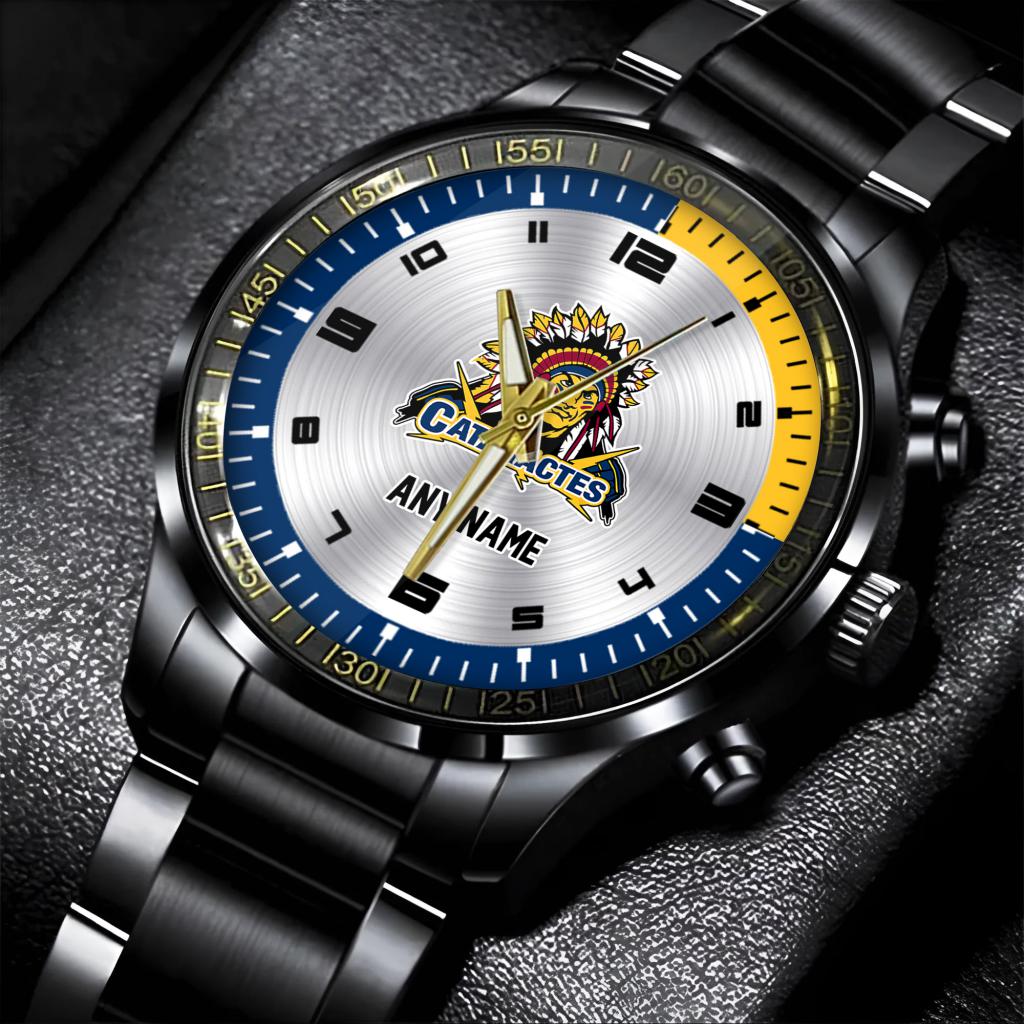 QMJHL Shawinigan Cataractes Personalized Name Stainless Steel Watch ST2501