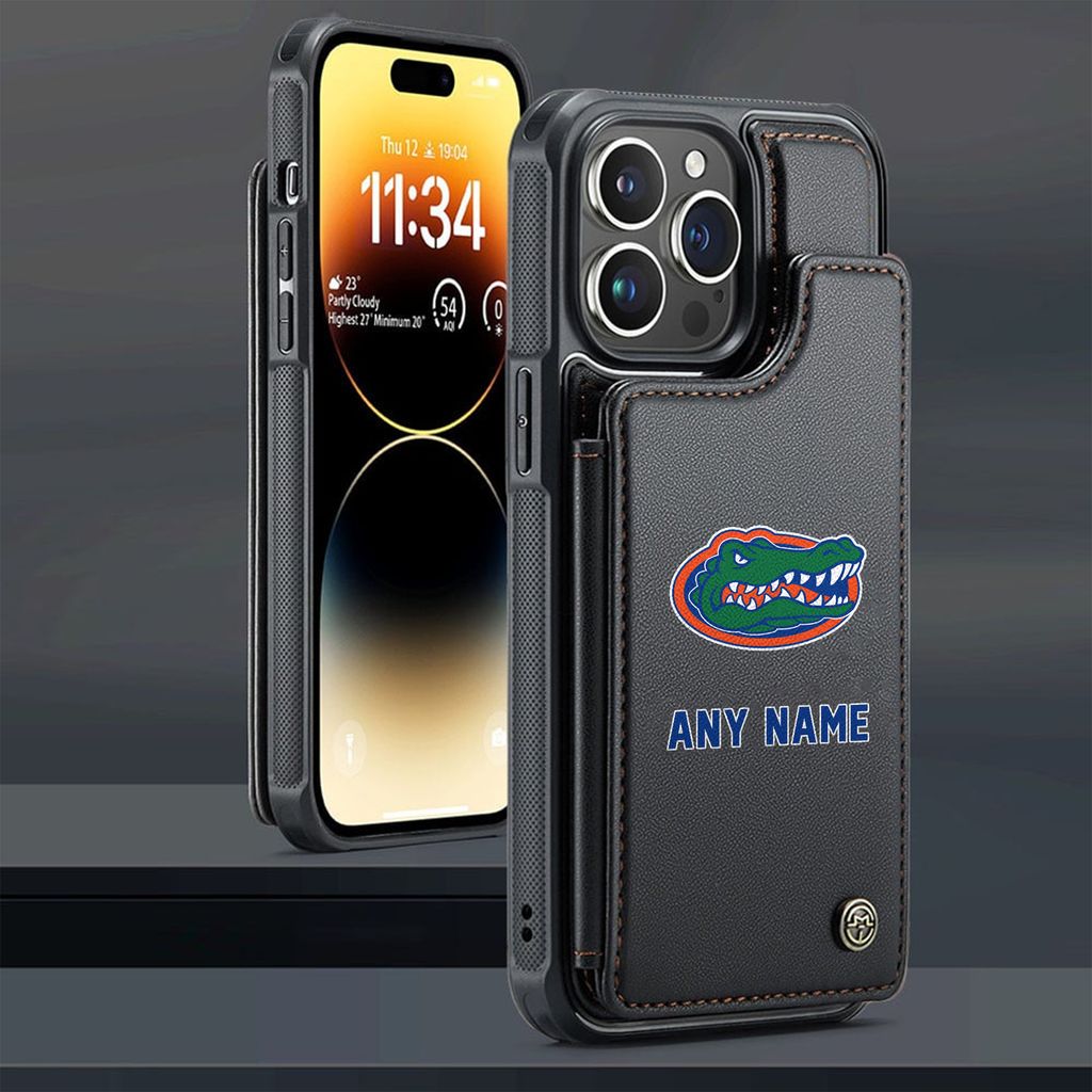 Florida Gators Personalized Name Leather Phonecase