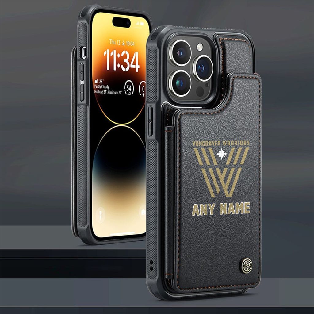 NLL Vancouver Warriors Personalized Name Leather Phonecase ST2601