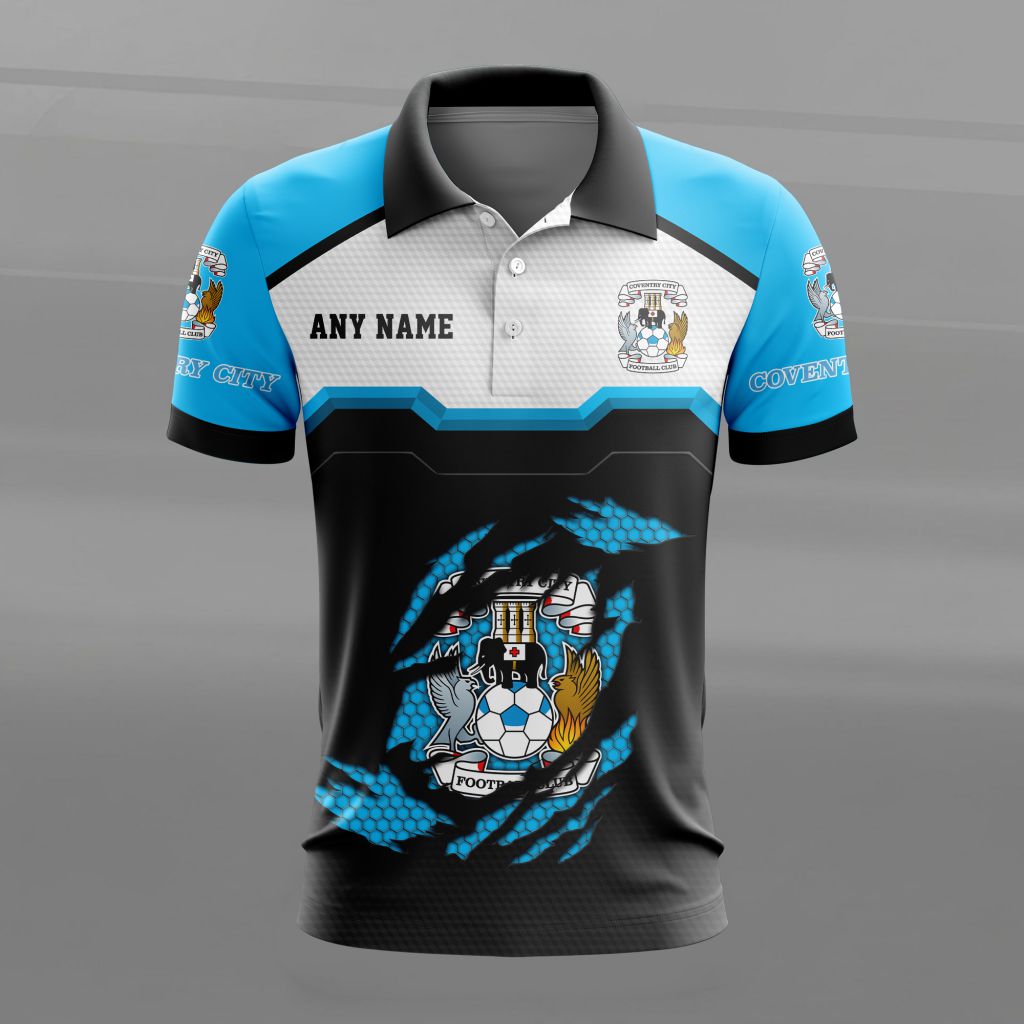 Coventry City Personalized Name MultiColor Polo Design ST2603