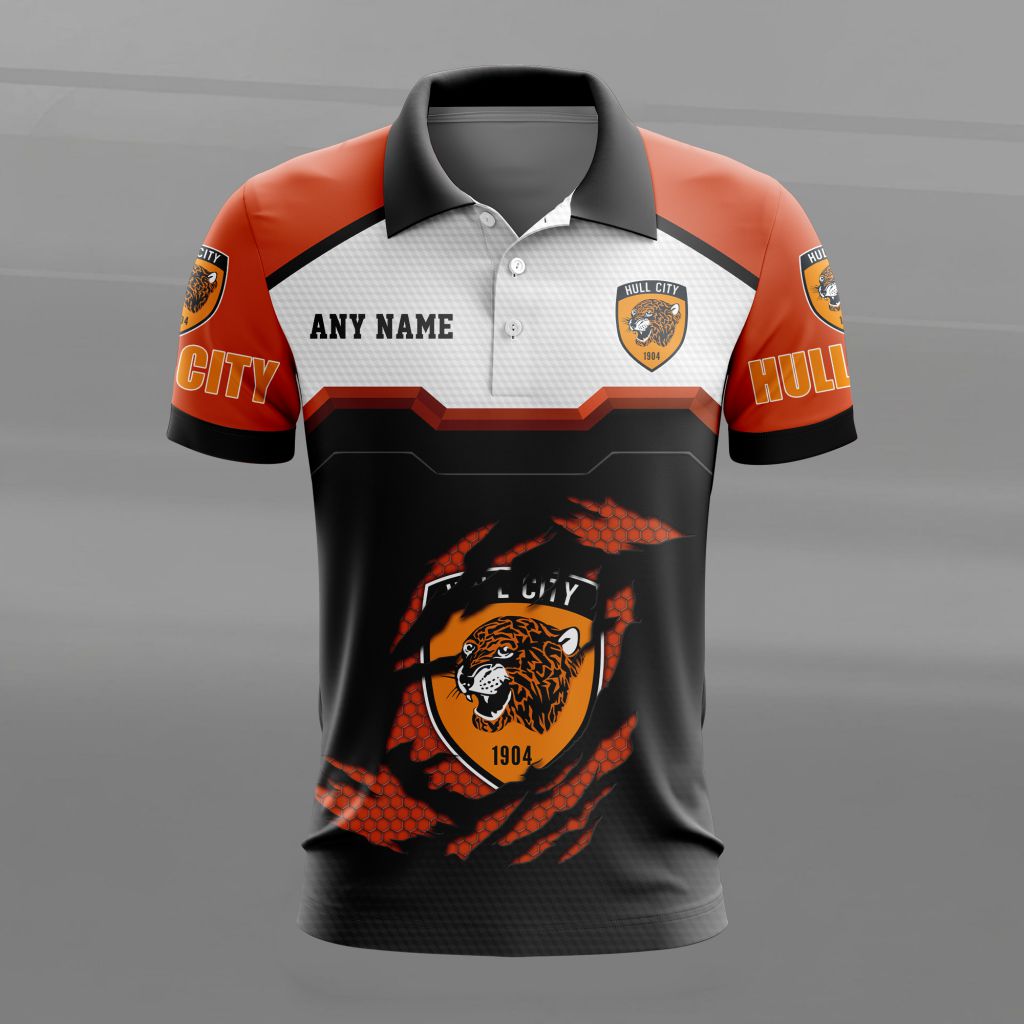 Hull City Personalized Name MultiColor Polo Design ST2603