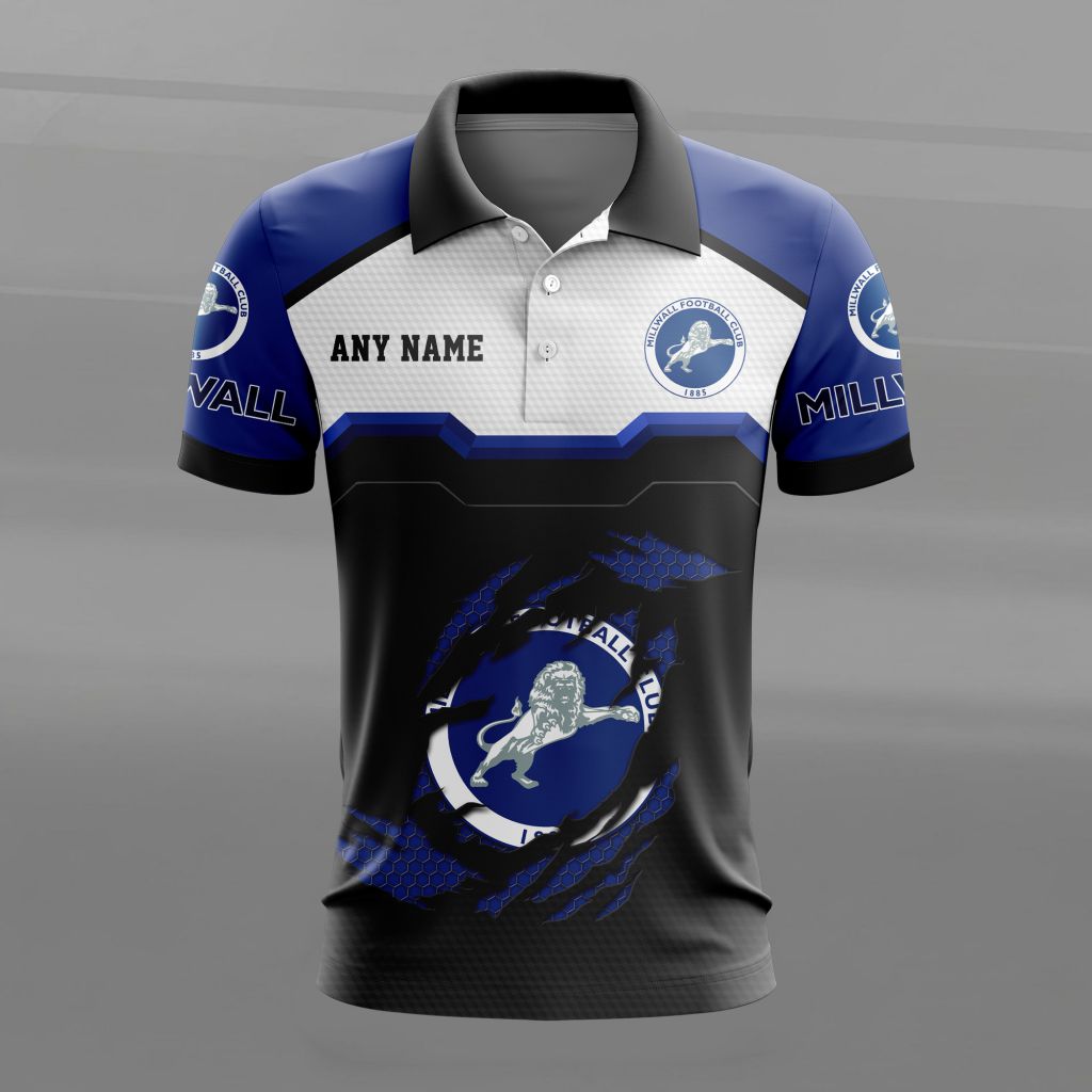 Millwall Personalized Name MultiColor Polo Design ST2603