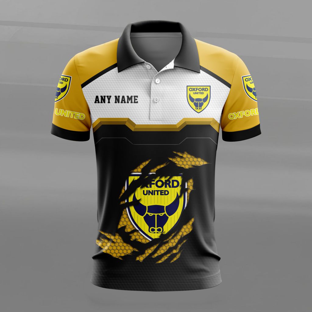 Oxford United Personalized Name MultiColor Polo Design ST2603