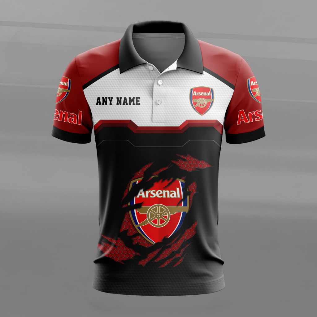 Arsenal Personalized Name MultiColor Polo Design ST2603