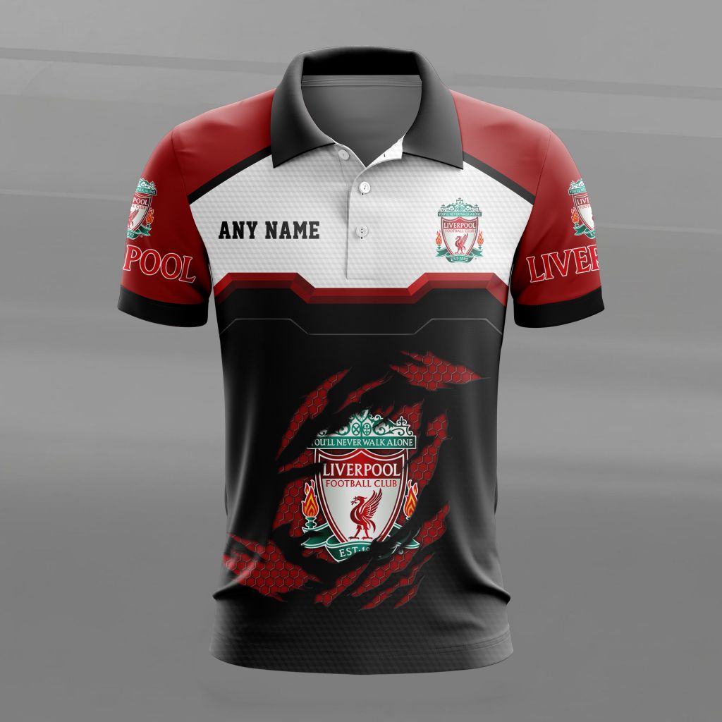Liverpool Personalized Name MultiColor Polo Design ST2603