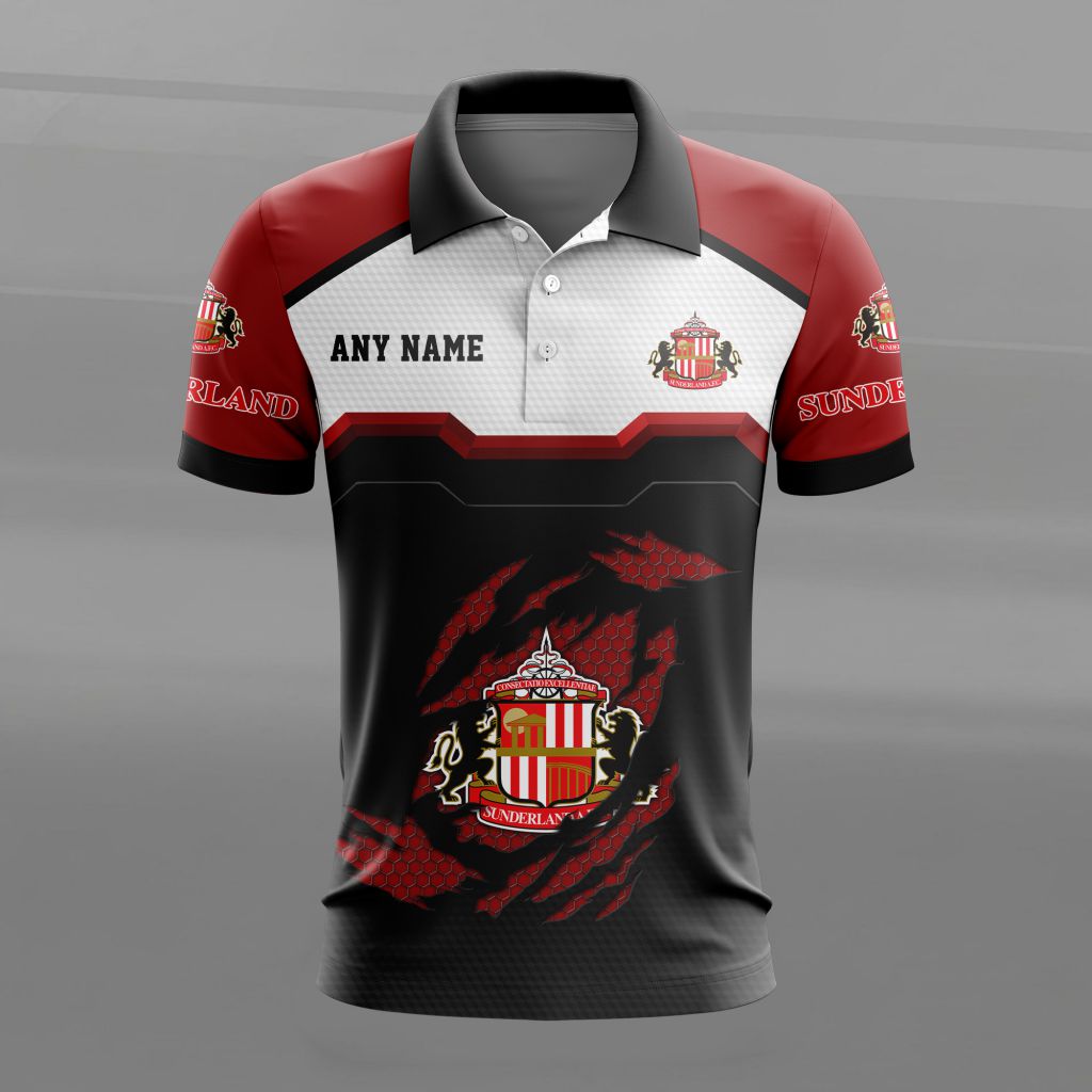 Sunderland Personalized Name MultiColor Polo Design ST2603