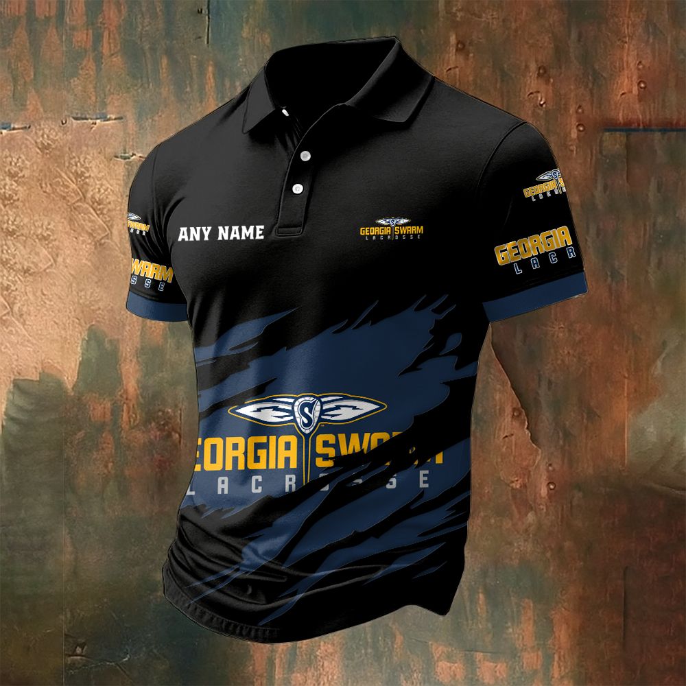 NLL Georgia Swarm Personalized Name MultiColor Polo ST2601
