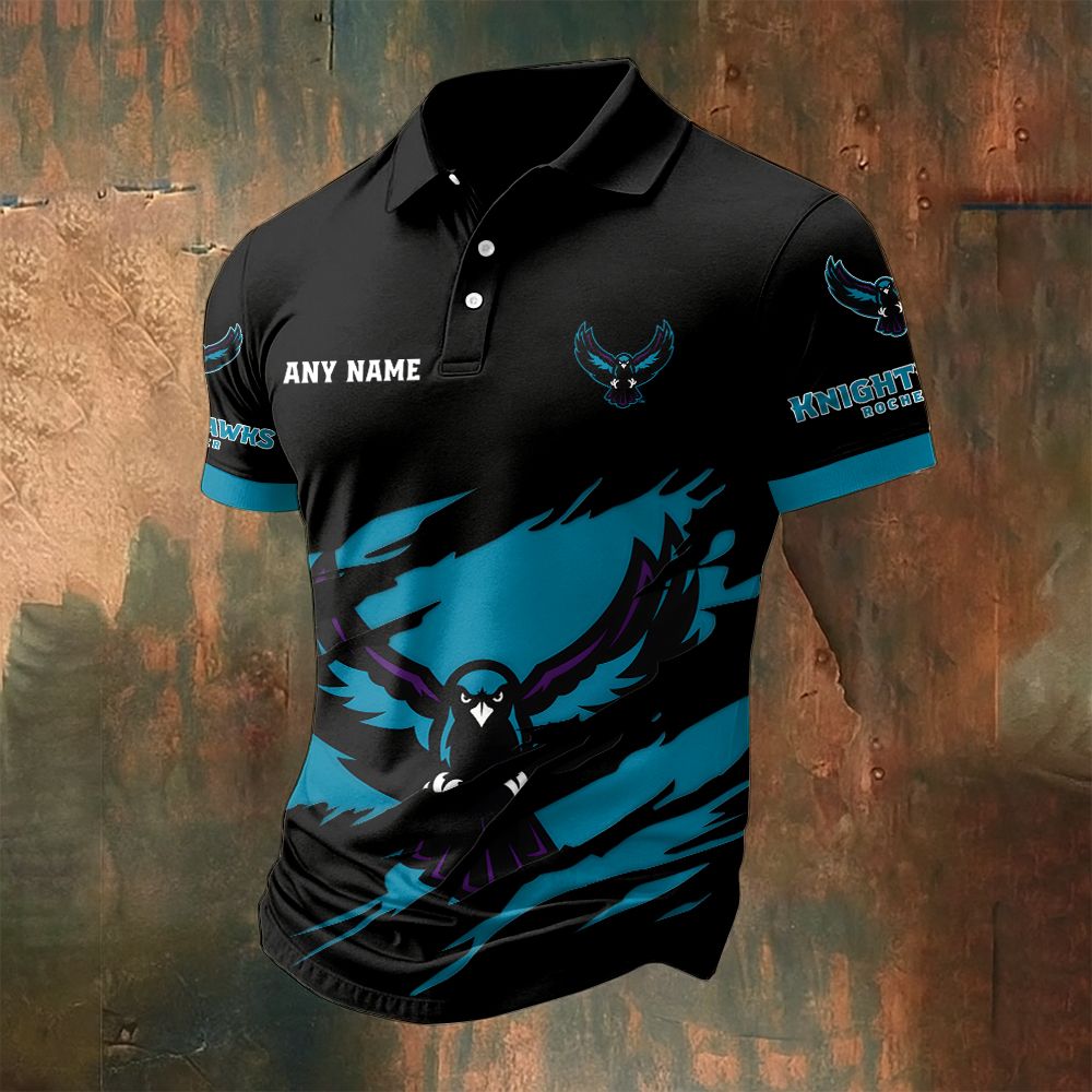 NLL Rochester Knighthawks Personalized Name MultiColor Polo ST2601