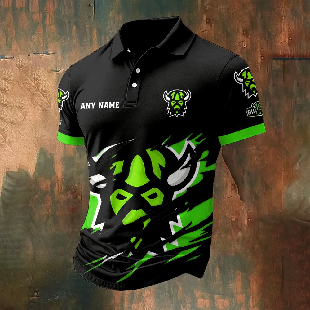 NLL Saskatchewan Rush Personalized Name MultiColor Polo ST2601