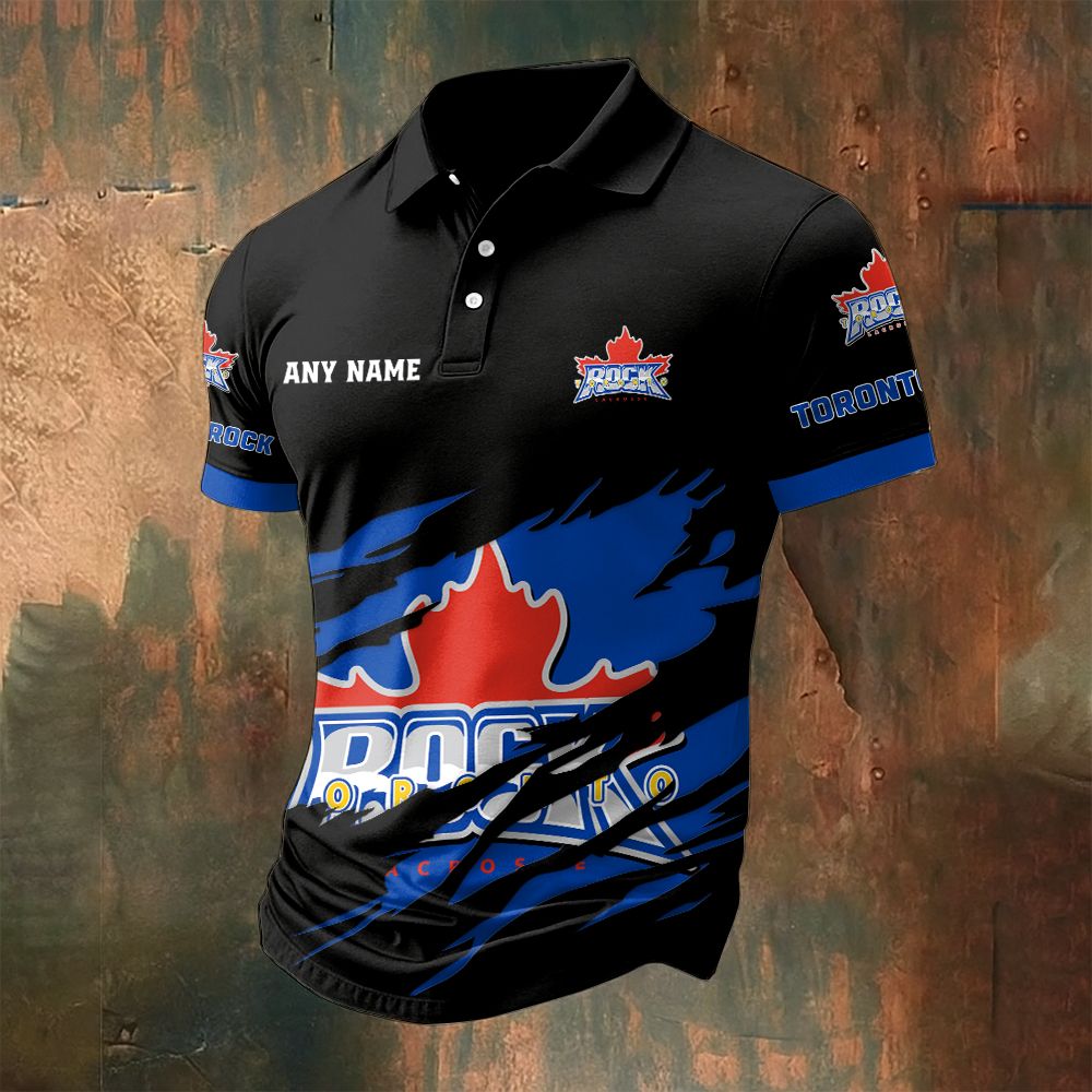 NLL Toronto Rock Personalized Name MultiColor Polo ST2601