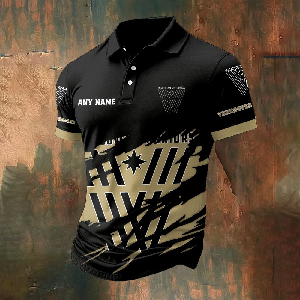NLL Vancouver Warriors Personalized Name MultiColor Polo ST2601