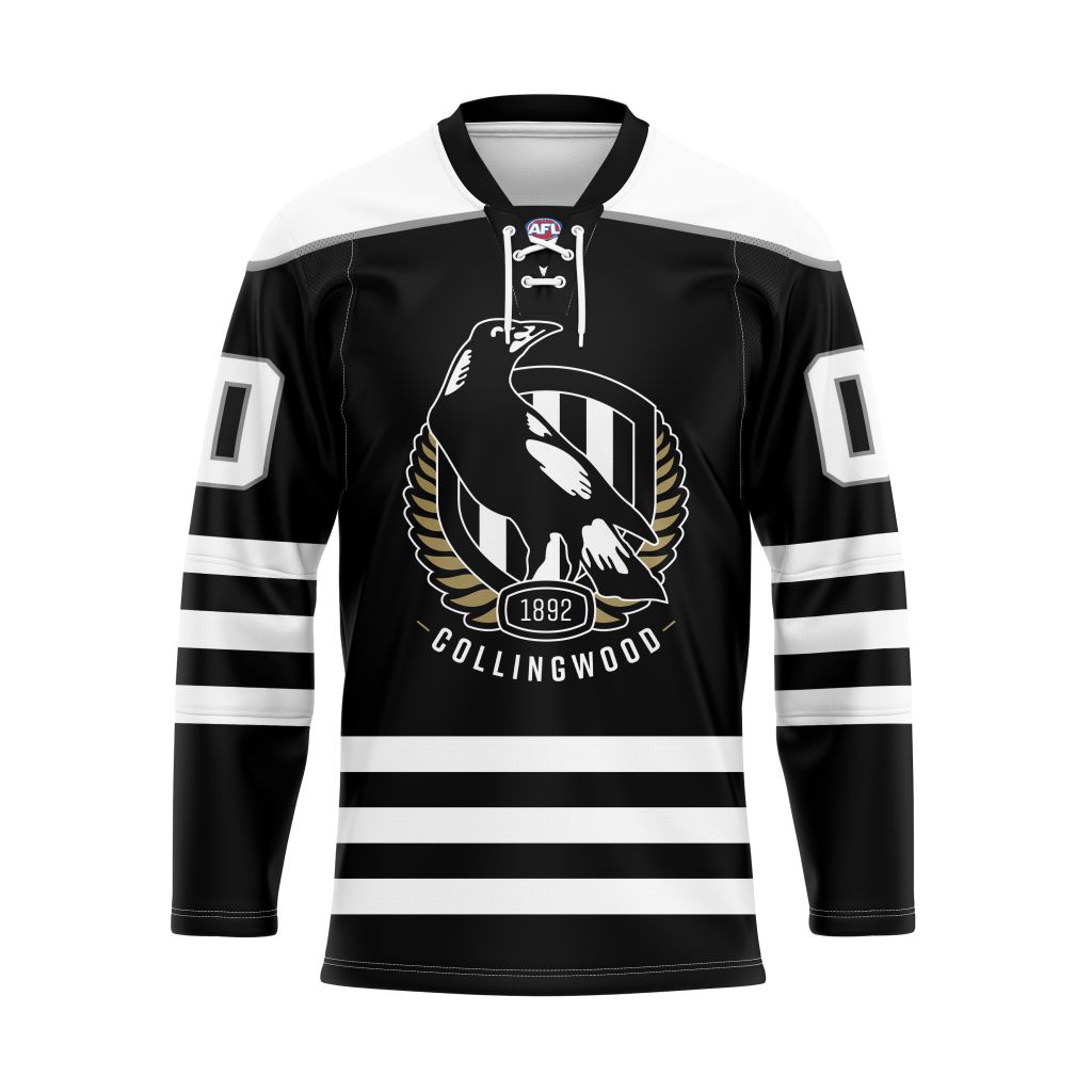 AFL Collingwood Football Club Personalized Hockey Jersey Design ST2501