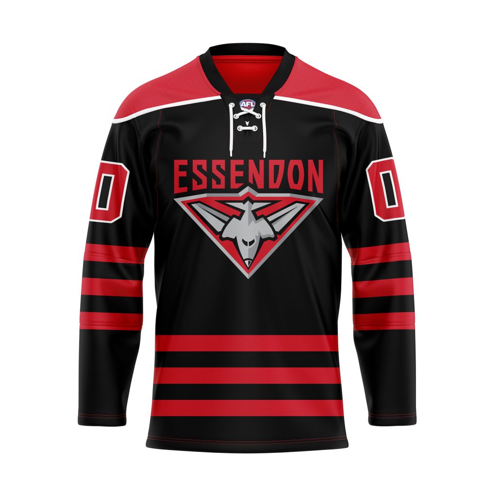 AFL Essendon Football Club Personalized Hockey Jersey Design ST2501