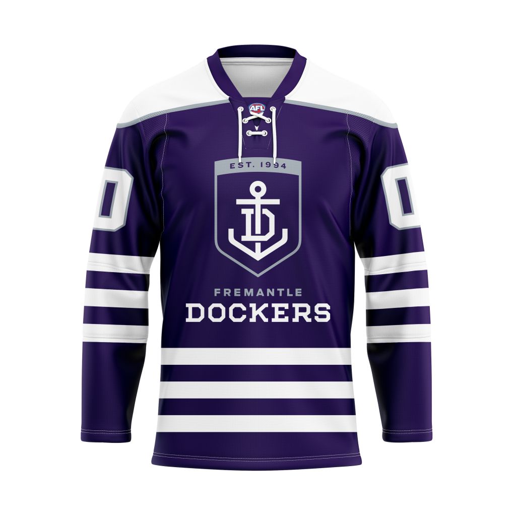 AFL Fremantle Dockers Personalized Hockey Jersey Design ST2501