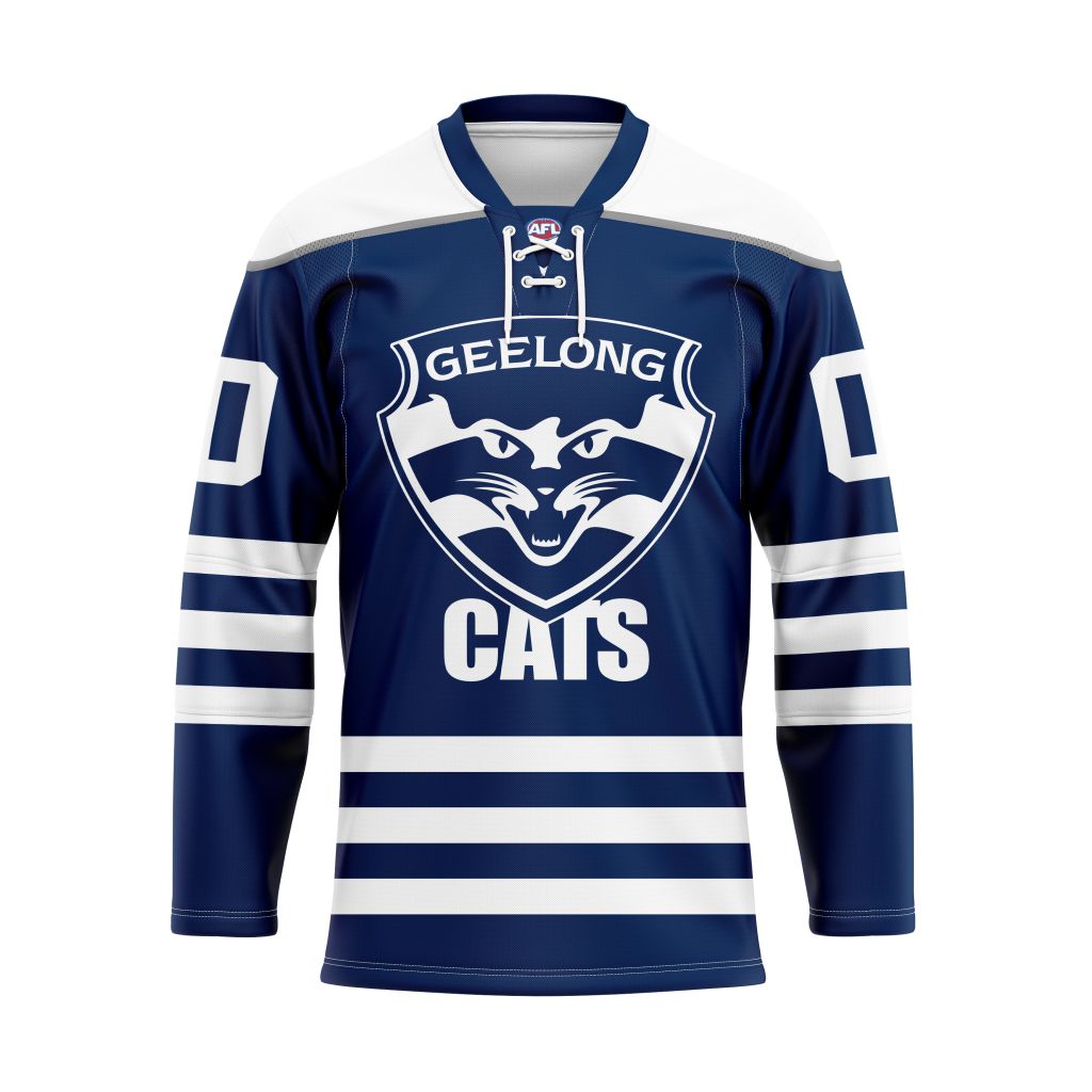 AFL Geelong Cats Personalized Hockey Jersey Design ST2501