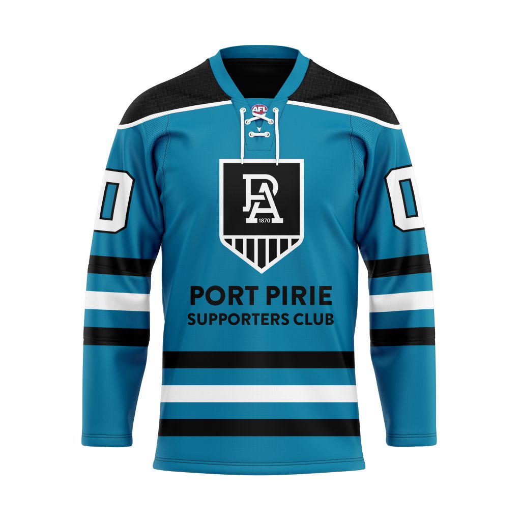 AFL Port Adelaide Football Club Personalized Hockey Jersey Design ST2501