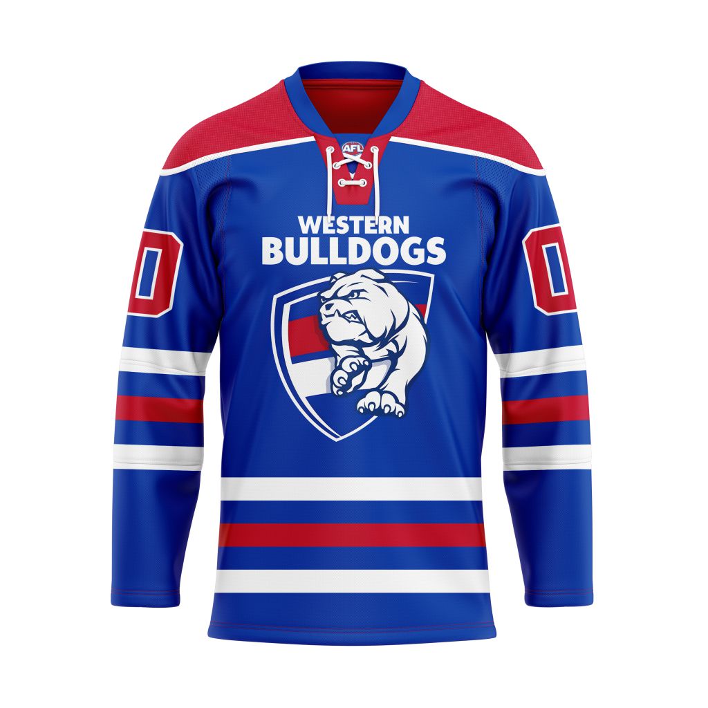 AFL Western Bulldogs Personalized Hockey Jersey Design ST2501