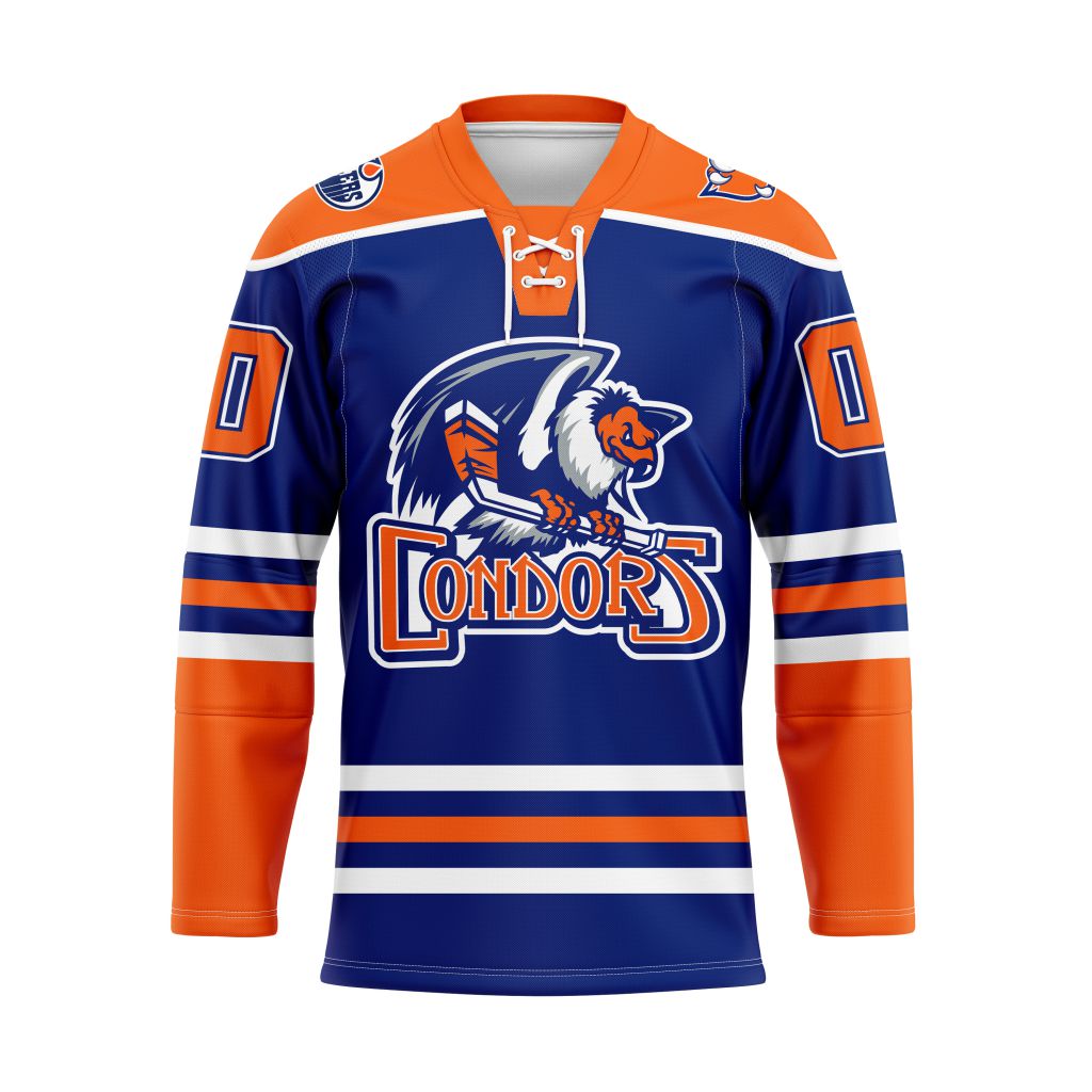 AHL Bakersfield Condors Personalized 2025/26 Blue Lace Hockey Jersey