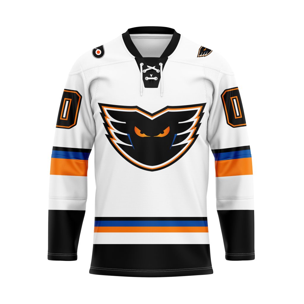 AHL Lehigh Valley Phantoms Personalized 2025/26 White Lace Hockey Jersey