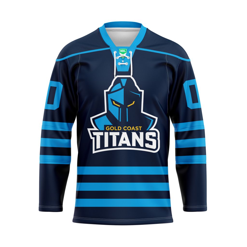 NRL Gold Coast Titans  Personalized Hockey Jersey Design ST2501