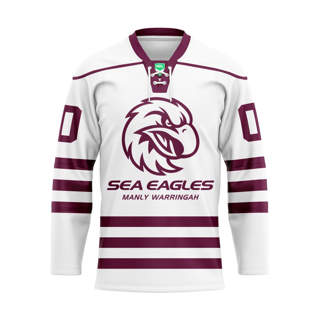 NRL Manly Warringah Sea Eagles  Personalized Hockey Jersey Design ST2501