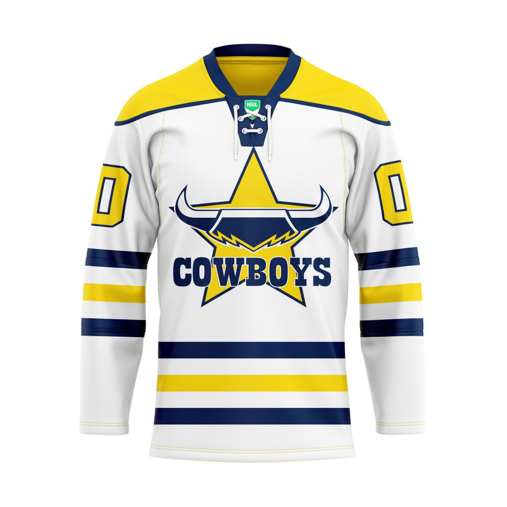 NRL North Queensland Cowboys  Personalized Hockey Jersey Design ST2501
