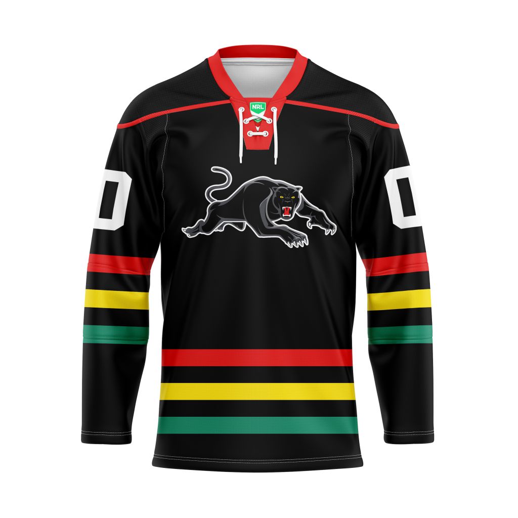 NRL Penrith Panthers  Personalized Hockey Jersey Design ST2501