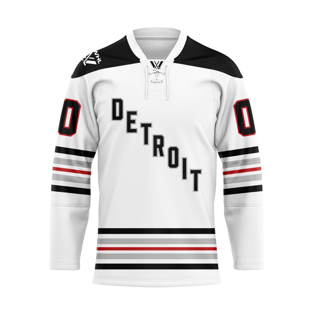 PWHL Detroit Personalized 2026-27 Away Lace Hockey Jersey