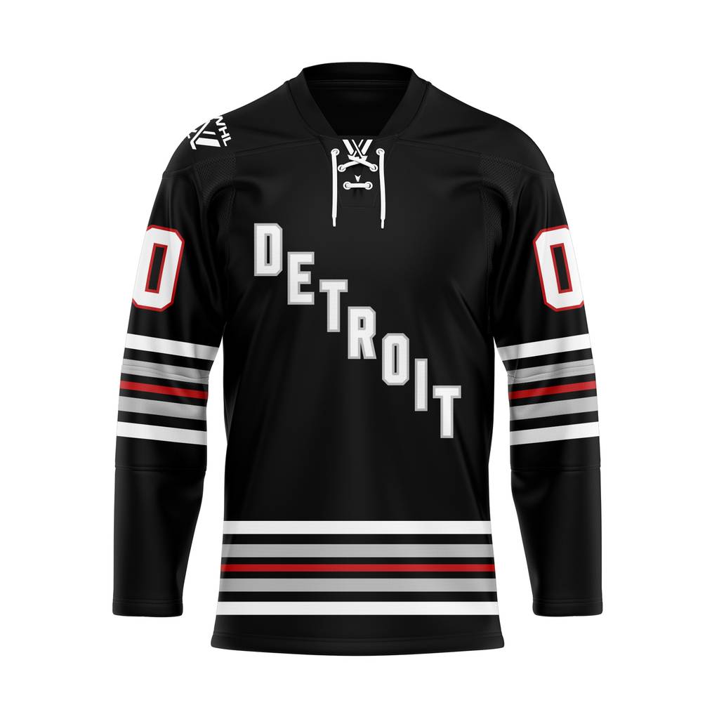 PWHL Detroit Personalized 2026-27 Home Lace Hockey Jersey