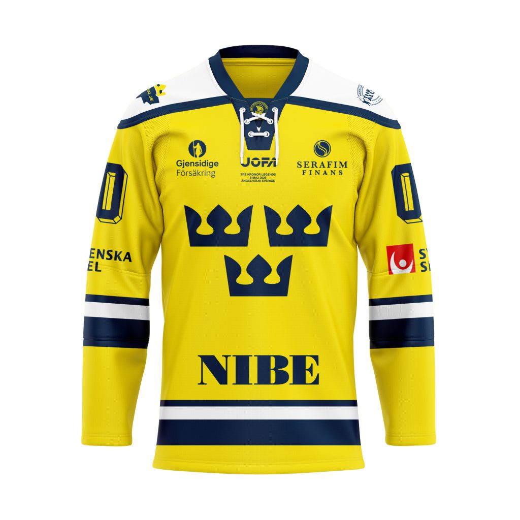 Tre Kronor - Sweden National Ice Hockey Team Special Version Lace Hockey Jesey