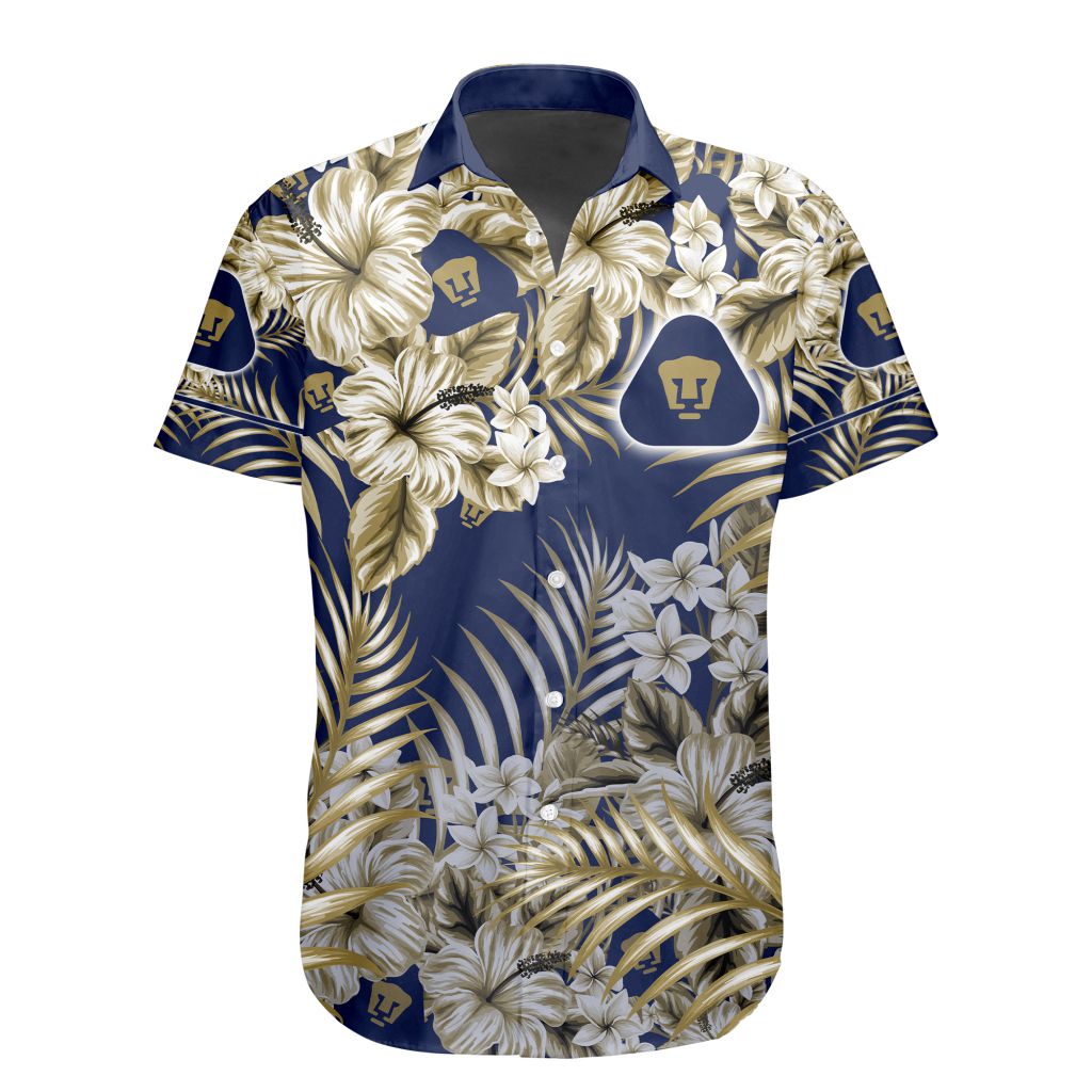LIGA MX Pumas UNAM Special Hawaiian Design Button Shirt ST2302 – Dulcie ...