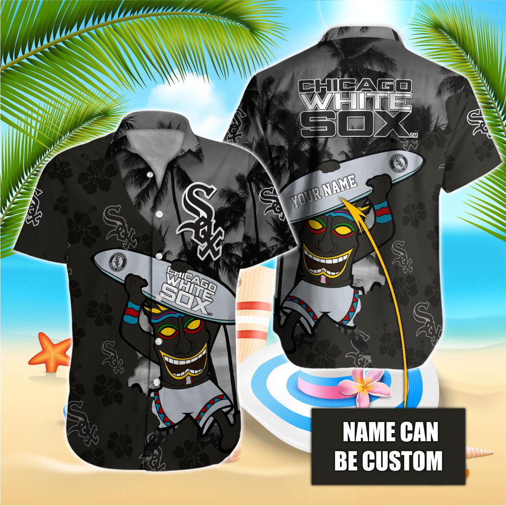 MLB Chicago White Sox Special Hawaiian Design Button Shirt V2307 ...