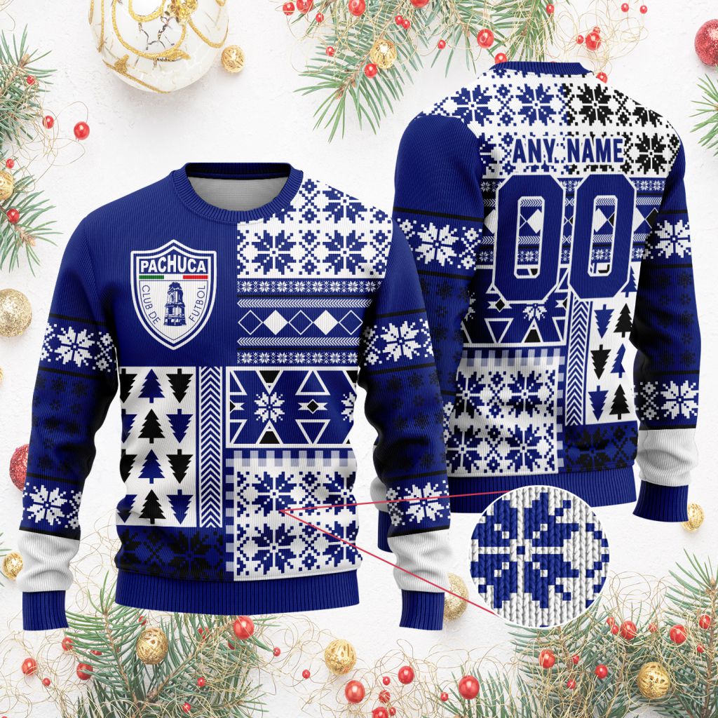 LIGA MX C.F. Pachuca Special Christmas Ugly Sweater Design ST2305 ...