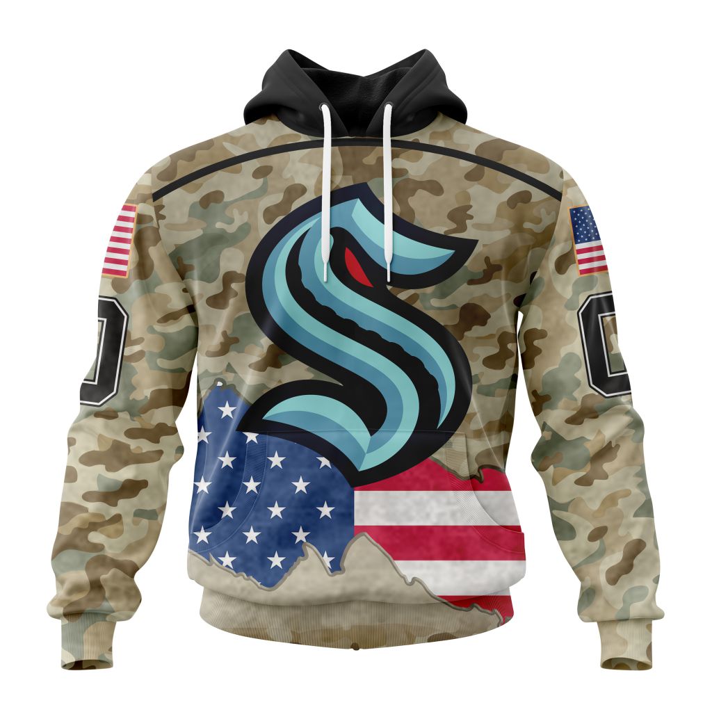 NHL Seattle Kraken | Specialized Kits For United State With Camo Color ...