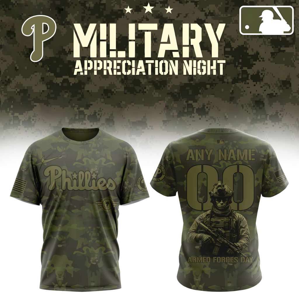 Premium MLB Philadelphia Phillies Military Appreciation Month Shirt NMD