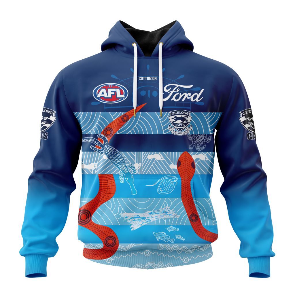 AFL Geelong Cats Personalized 2025 Indigenous Design