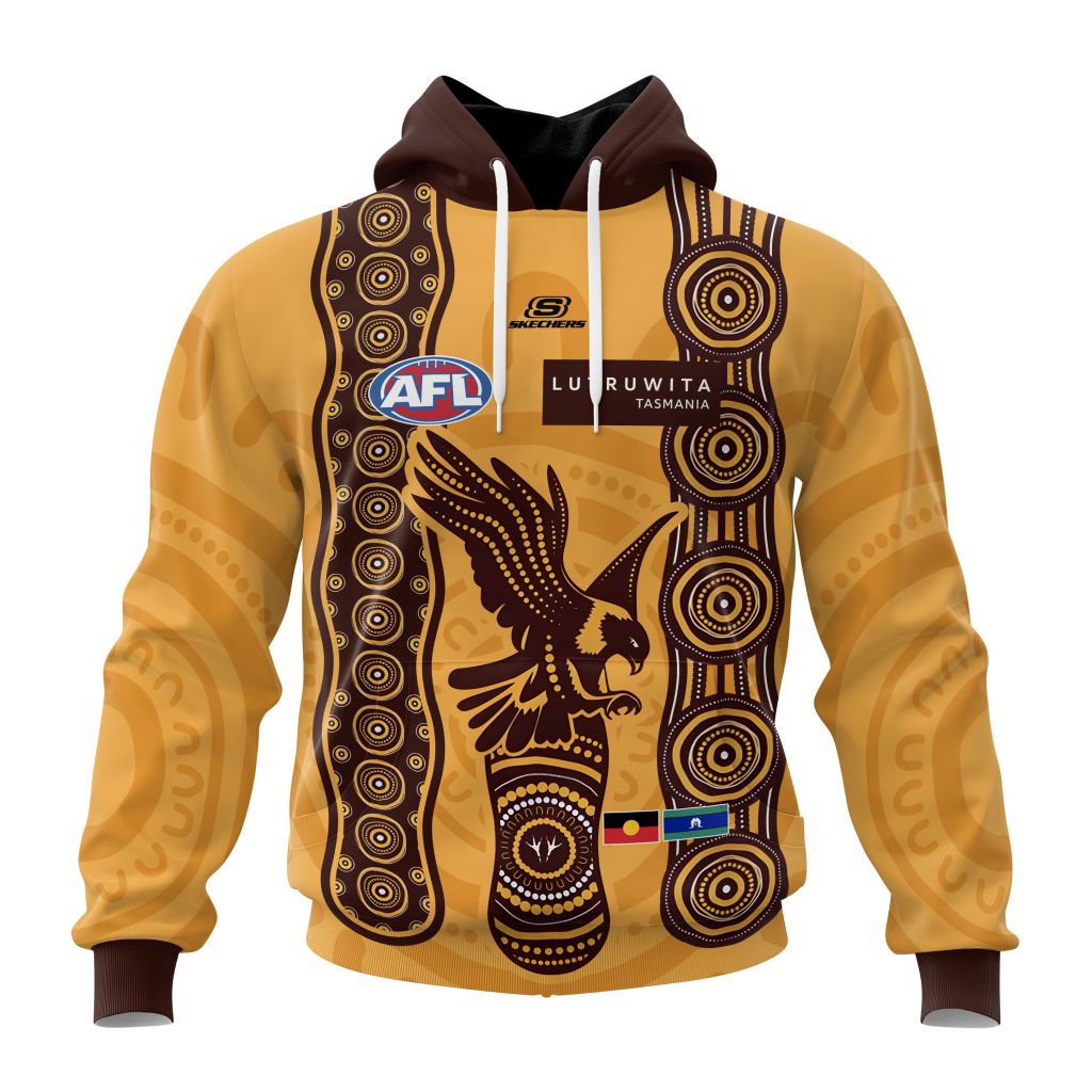 AFL Hawthorn Football Club Personalized 2025 Indigenous Design