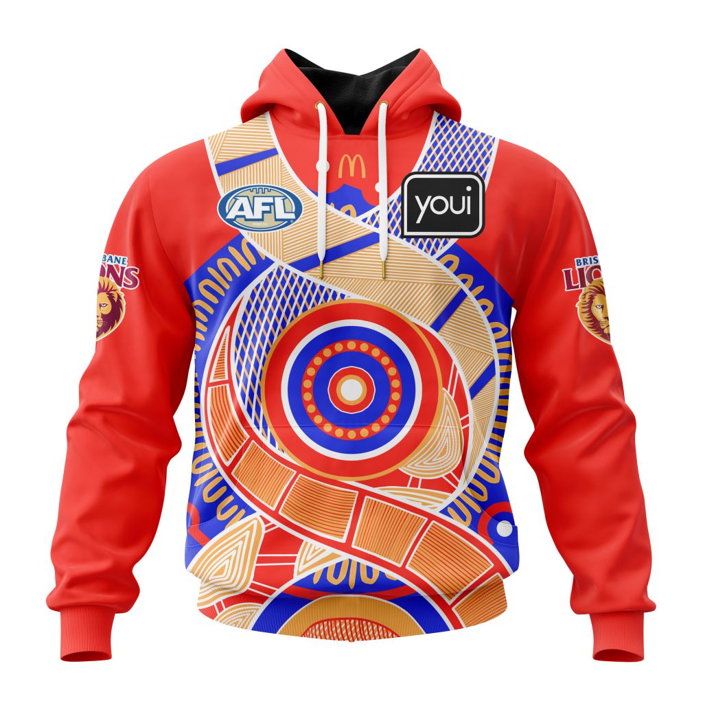 AFL Brisbane Lions Personalized 2025 Indigenous Away Design