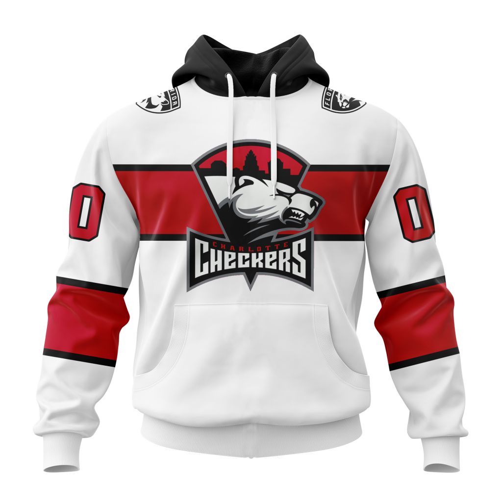 AHL Charlotte Checkers Personalized 2025/26 White Design