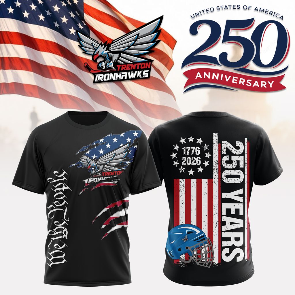 ECHL Trenton Ironhawks  Special 250th anniversary of America’s Independence Design ST2601
