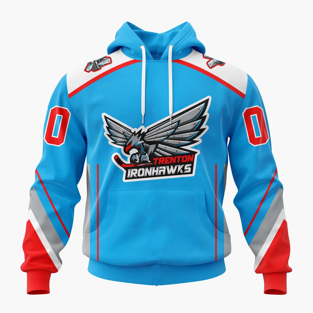 ECHL Trenton Ironhawks Personalized 2026-27 Blue Design