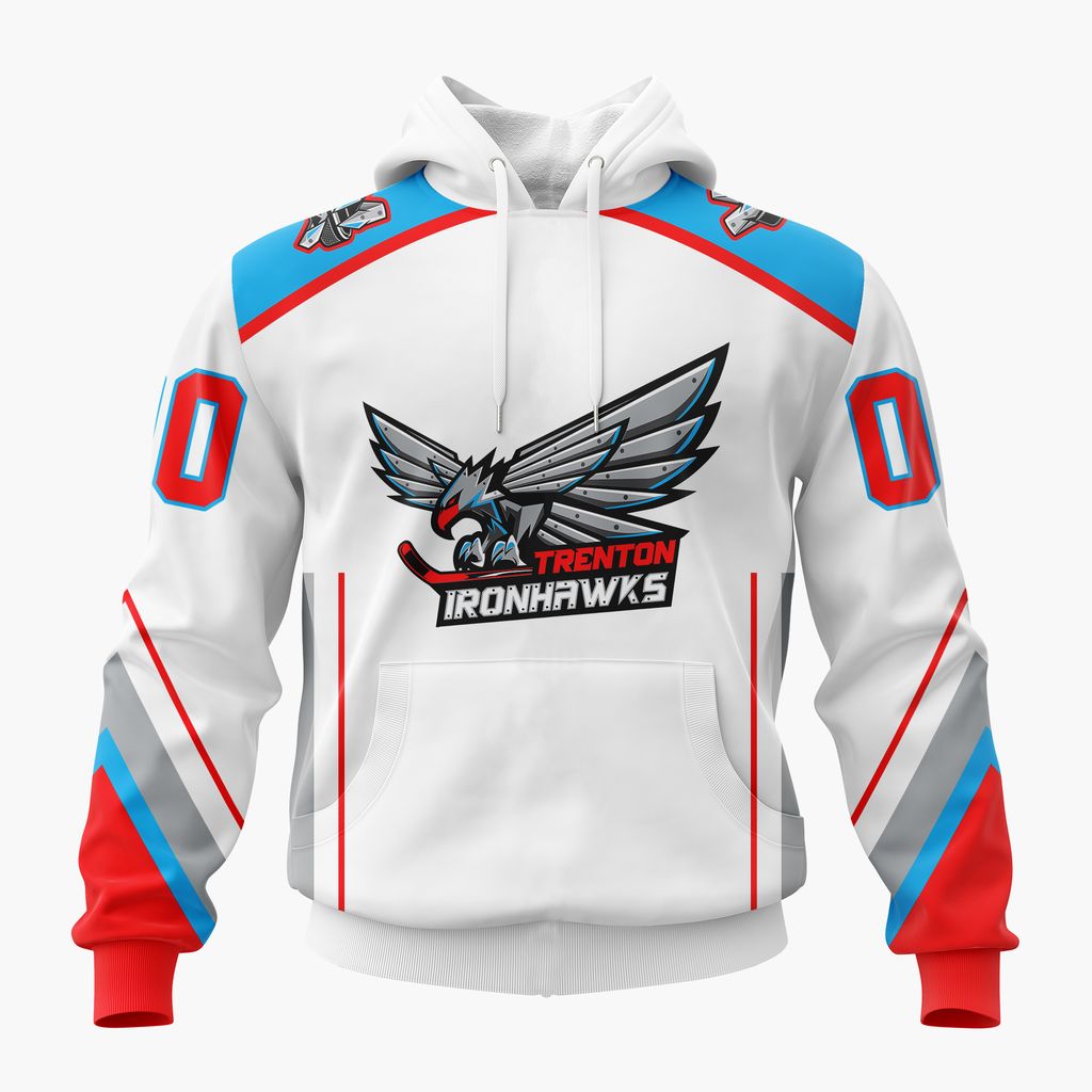 ECHL Trenton Ironhawks Personalized 2026-27 White Design